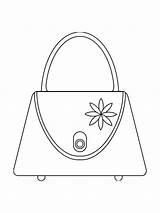 Coloring Handbag Handtasche Handtaschen Malvorlagen Ausdrucken sketch template