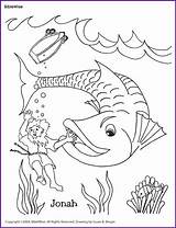 Jonah Coloring Bible Kids Pages Children School Vacation Biblewise Whale Fish Seaquest Fun Storm Lesson Activities Choose Board sketch template