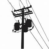 Power Pole Vector Telephone Lines Line Clip Silhouette Illustrations Illustration Cartoons Transformer Extending Stock Royalty Istockphoto sketch template