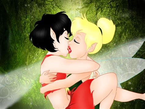 Rule 34 2girls Crysta Disney Fairy Ferngully Kissing