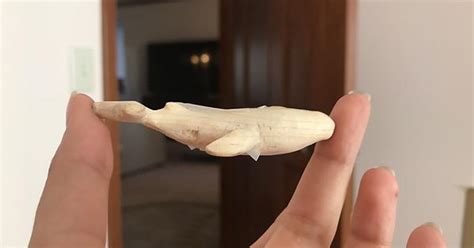 new carver first unfinished figurine a humpback whale looking for