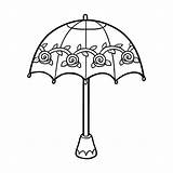 Ombrello Colorare Bambini Kolorowanka Parasol Dzieci Dla Umbrella sketch template