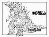 Godzilla Coloring Enormous Mewarnai Gambar Robot Divyajanani sketch template