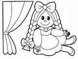 Coloring Pages Baby Doll Cartoon Popular Toys sketch template