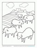 Coloring Sheep Lost Pages Bible Parable Kids Library Clipart Shepherd Drawing Activity Template Great Popular sketch template