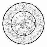 Mandalas Gott Meditar Coloreando Occulta Naskapi Eskimos sketch template