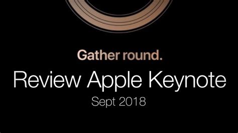 review apple keynote sept  youtube