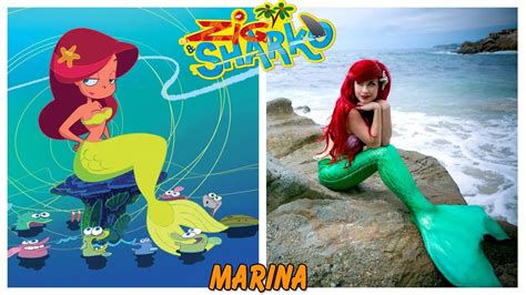 Zig And Sharko Characters In Real Life Youtube