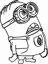 Minion Despicable Pages Coloring Minions Printable Color Print sketch template