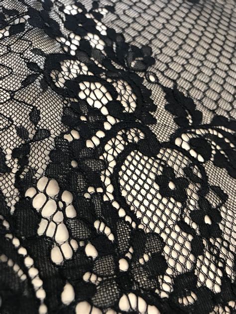 black lace fabric chantilly lace lace fabric  imperiallacecom