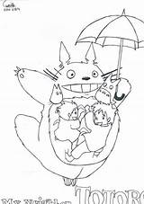 Totoro Ghibli Voisin Neighbor Danieguto Letscolorit Coloringhome Mieux 塗り絵 トトロ Wallpaperartdesignhd Dedans Colorier アクセス sketch template