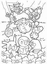 Coloring Pokemon Pages Sheets Printable Cute Diamond Pearl 13 Year Sheet Old Print Pokémon Kids Adult Picgifs Unique Color Books sketch template