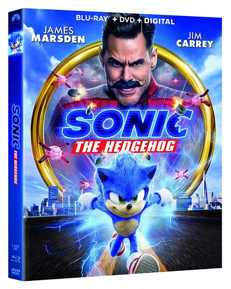 dvd and blu ray sonic the hedgehog 2020 starring ben