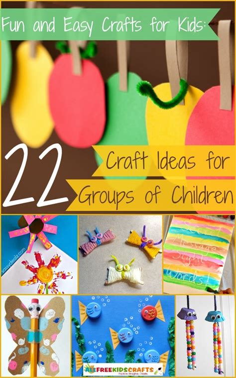 fun  easy crafts  kids  craft ideas  groups  children
