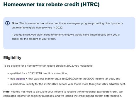 nys property tax rebate checks  eligibility application process