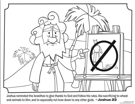 joshua bible coloring pages whats   bible
