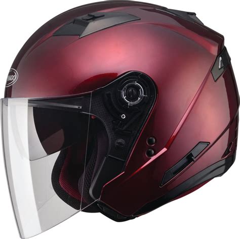 gmax   solids dot approved open face helmet