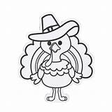 Coloring Thanksgiving Magnets sketch template