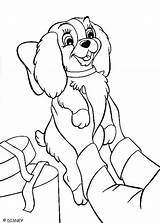 Lady Coloring Tramp Pages Puppy Colouring Disney Visit Kids Printable Books sketch template