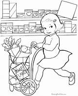Coloring Pages Grocery Kids Store Color Printable Print Raising Raisingourkids Family Sketchite Vintage Book Books Help Sketch Source Visit Site sketch template