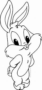 Bunny Bugs Cartoon Baby Coloring Drawing Pages Bug Drawings Disney Sketches Awesome sketch template