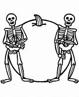 Skeleton Skeletons Skelett Print Becuo Coloringhome sketch template
