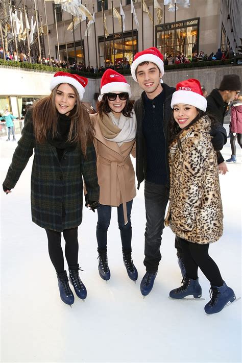 maia mitchell abc s 25 days of christmas celebration in nyc december 2014
