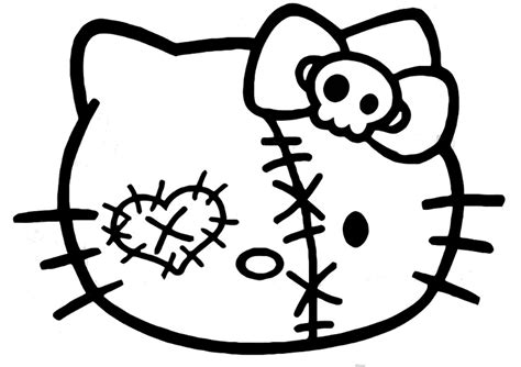 zombie  kitty face decal