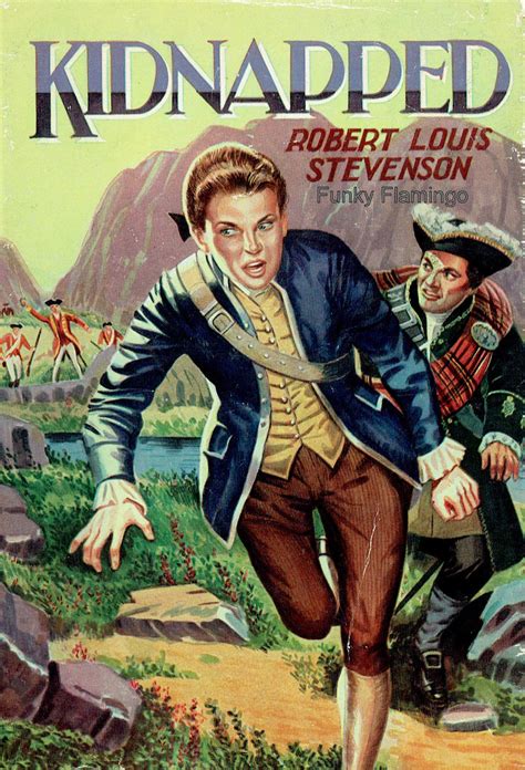 kidnapped vintage book cover  robert louis stevenson  graphics image scan  scottish