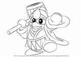 Dedede King Smash Bros Super Draw Drawing Step Tutorials Drawingtutorials101 sketch template
