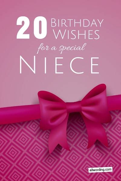 20 birthday wishes for a special niece