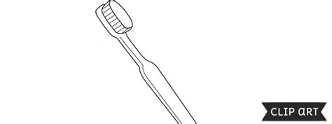 toothbrush template clipart