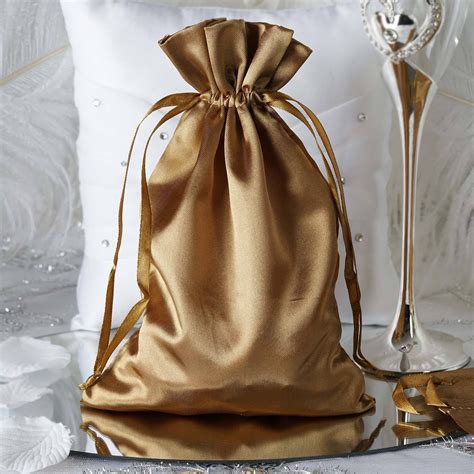 pcs  large satin favor bags wedding party drawstring gift