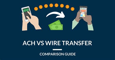 ach transfer  wire transfer comparison guide reliabills