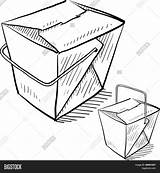 Boxes Takeout sketch template