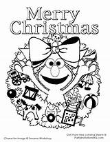 Coloring Christmas Pages Sesame Street Elmo Printable Choose Board Library Clipart sketch template