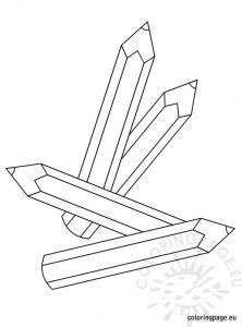 pencils coloring page