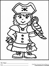 Pirate Coloring Girl Hat Pages Ginormasource Drawing Colouring Sheets Popular Getdrawings sketch template