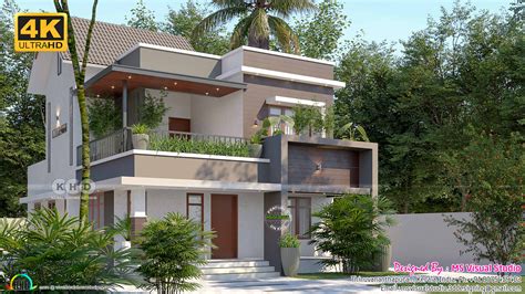 day night  twilight view   bedroom house kerala home design  floor plans  dream