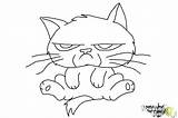 Cat Draw Chibi Coloring Drawing Grumpy Pages Cartoon Face Print Drawings Step Printable Getcolorings Drawingnow Pa Paintingvalley Color sketch template