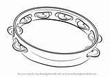 Tambourine Clipart Percussion Tamborine Pandeiro Drawingtutorials101 Tutorials Clipground sketch template