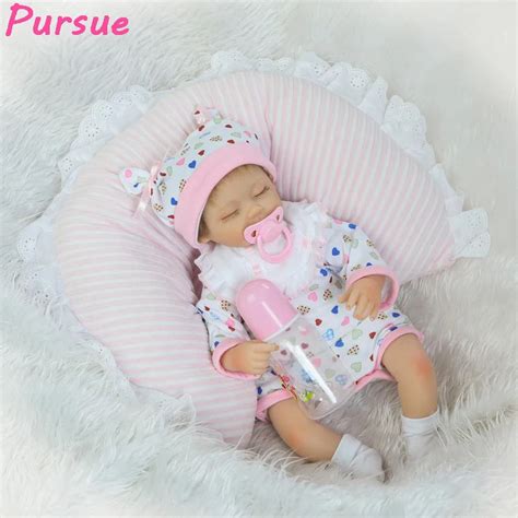 pursue cm newborn reborn babies silicone baby dolls realistic fake