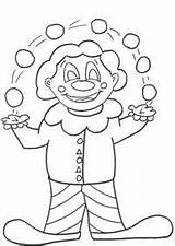 Juggling Coloring Pages Clown Party Getcolorings Elf Craft Printable Pdf sketch template