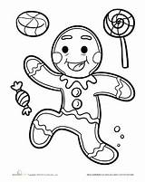 Candyland Coloring Gingerbread Pages Man Christmas Candy Land Printable Kids Gumdrop Color Sheets Clipart Candies Worksheets Para Education Print Colouring sketch template