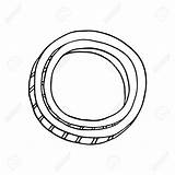 Onion Outline Slices Rings Ingredient sketch template