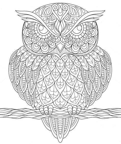 owl zentangle coloring page owl coloring pages mandala coloring