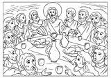 Supper Last Coloring Pages Printable Edupics Large sketch template