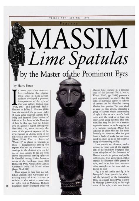 Massim Lime Spatulas By The Master Of The Prominent Eyes