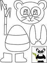 Paste Cut Panda Crafts Worksheets Kindergarten Preschool Animals Toddler Kids Craft Animal Activities Cutting Template Coloring Pages Projects Farm Drawing sketch template