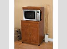 Microwave Cart, Wood Microwave Cart, Wheeled Microwave Cart, Oak